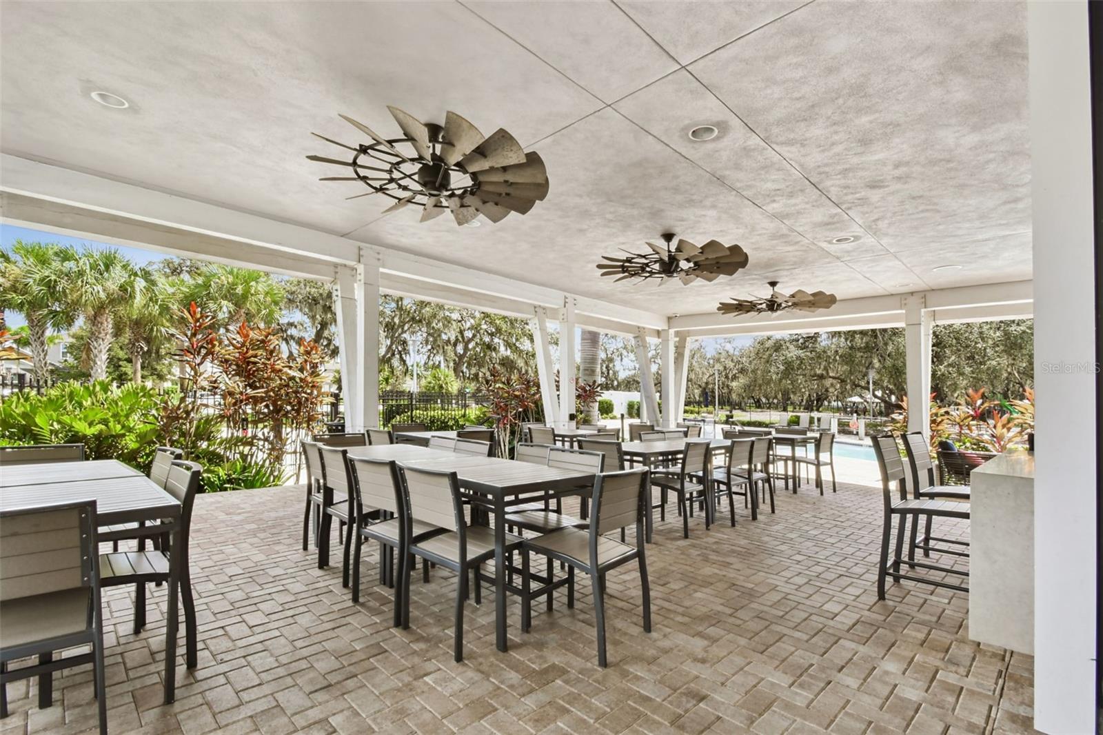 Patio outside of Hammock Club...
