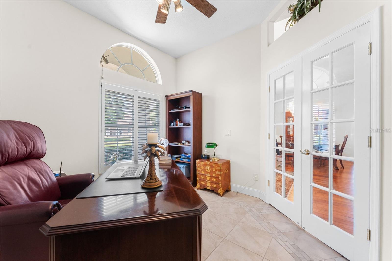 Designated Home Office with French Doors