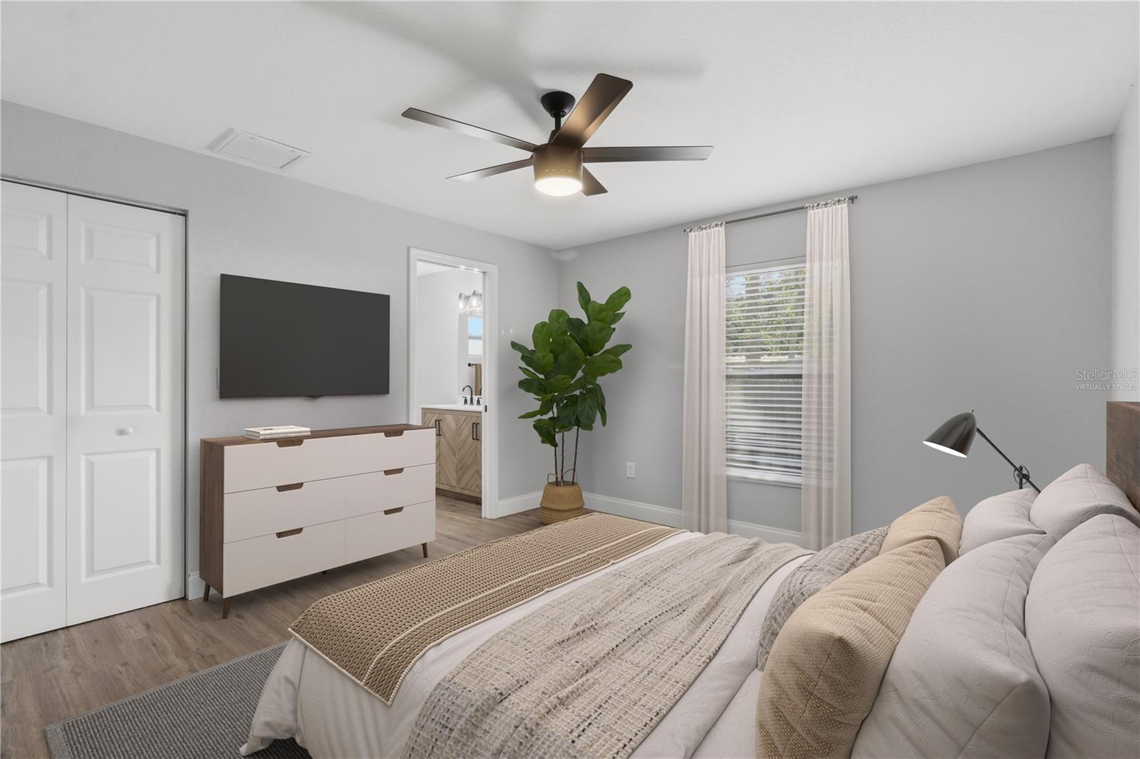 Primary Bedroom - Virtually Staged