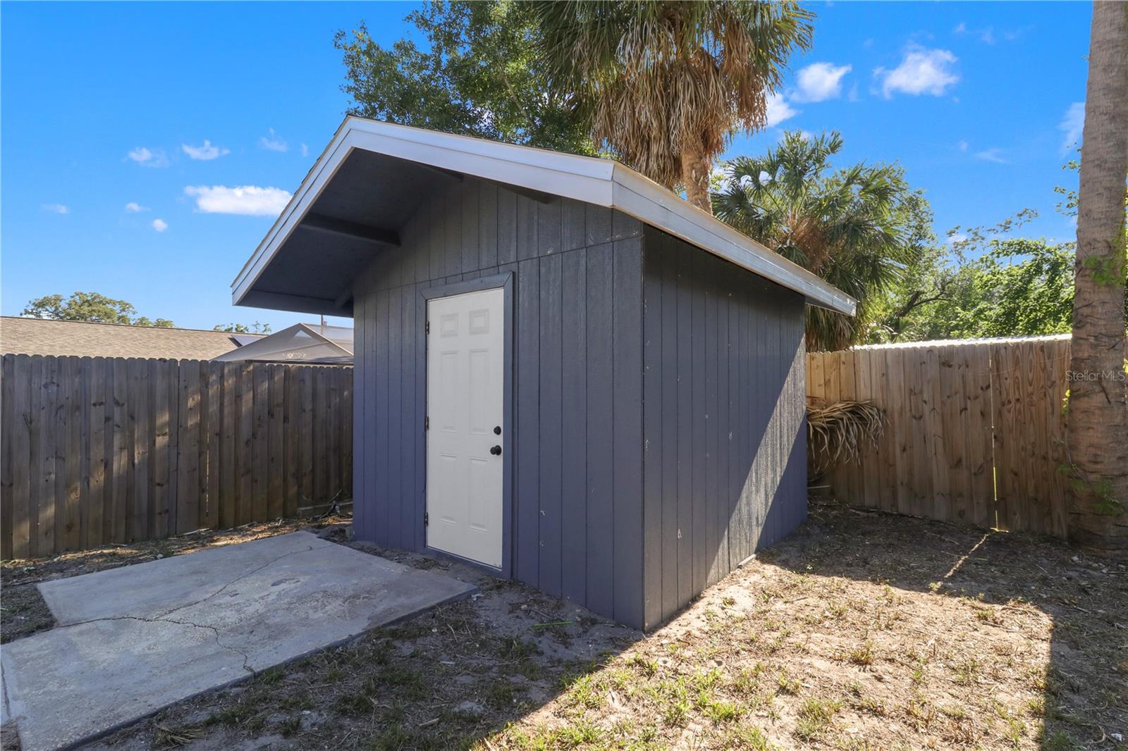 Shed for extra storage!