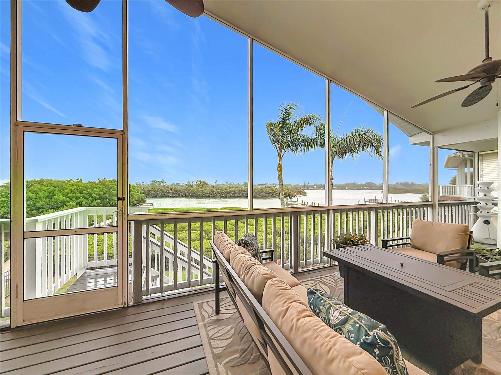 Enjoy your morning coffee with grand views of the water