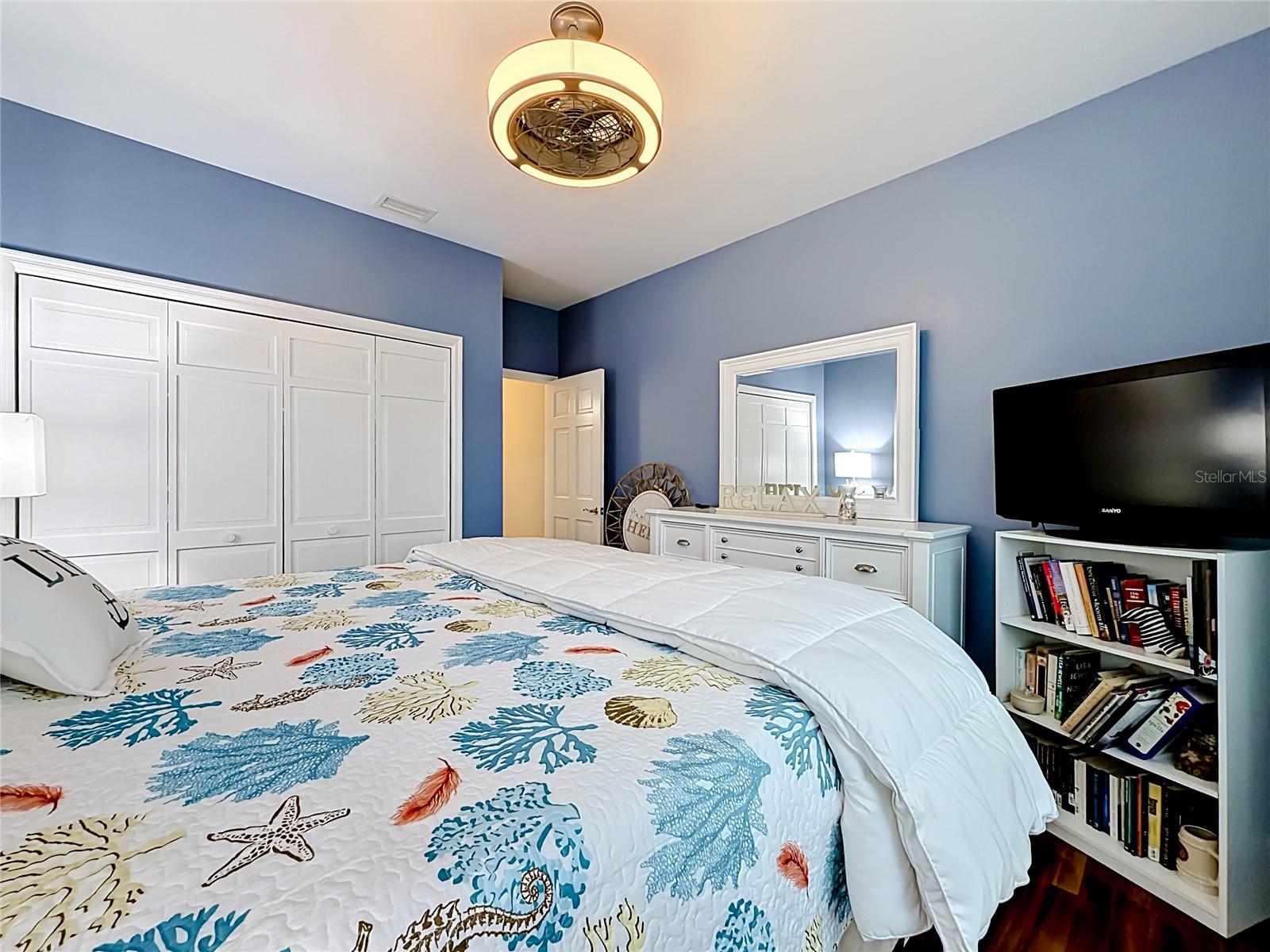 Bedroom 3 - Blue Hues that echo beach Vibe