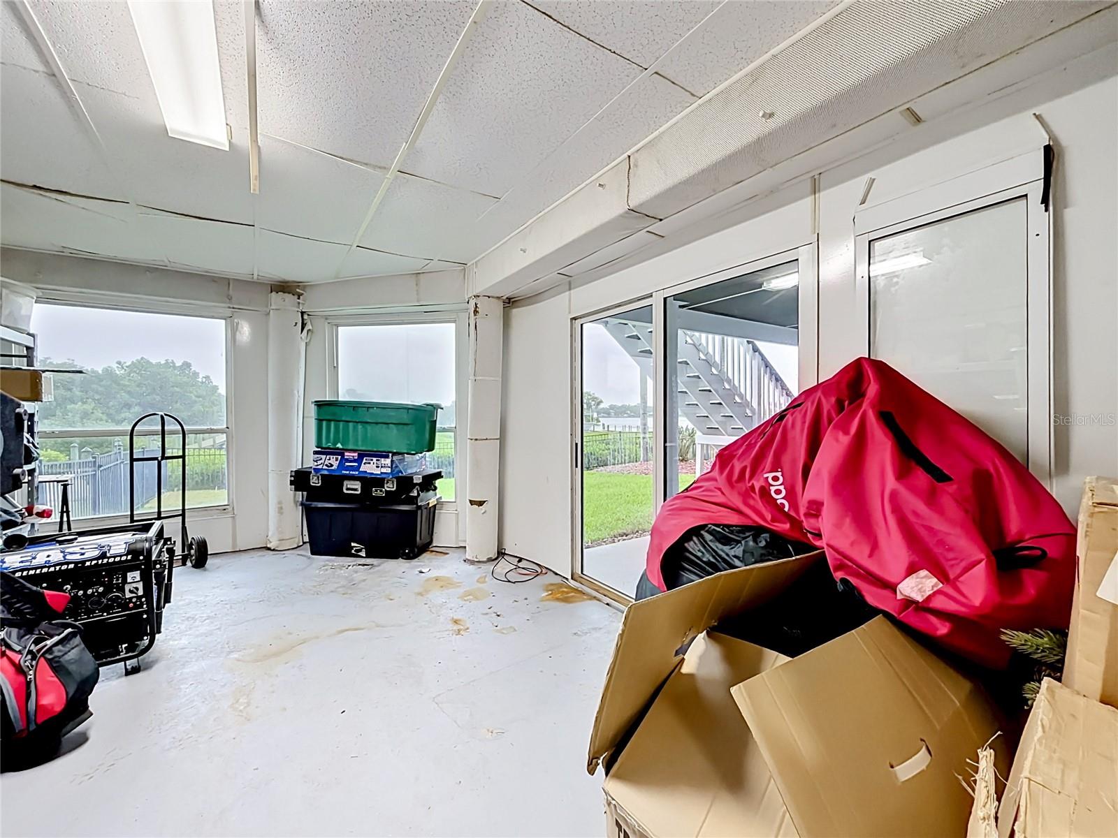 Lower level Gym or office area