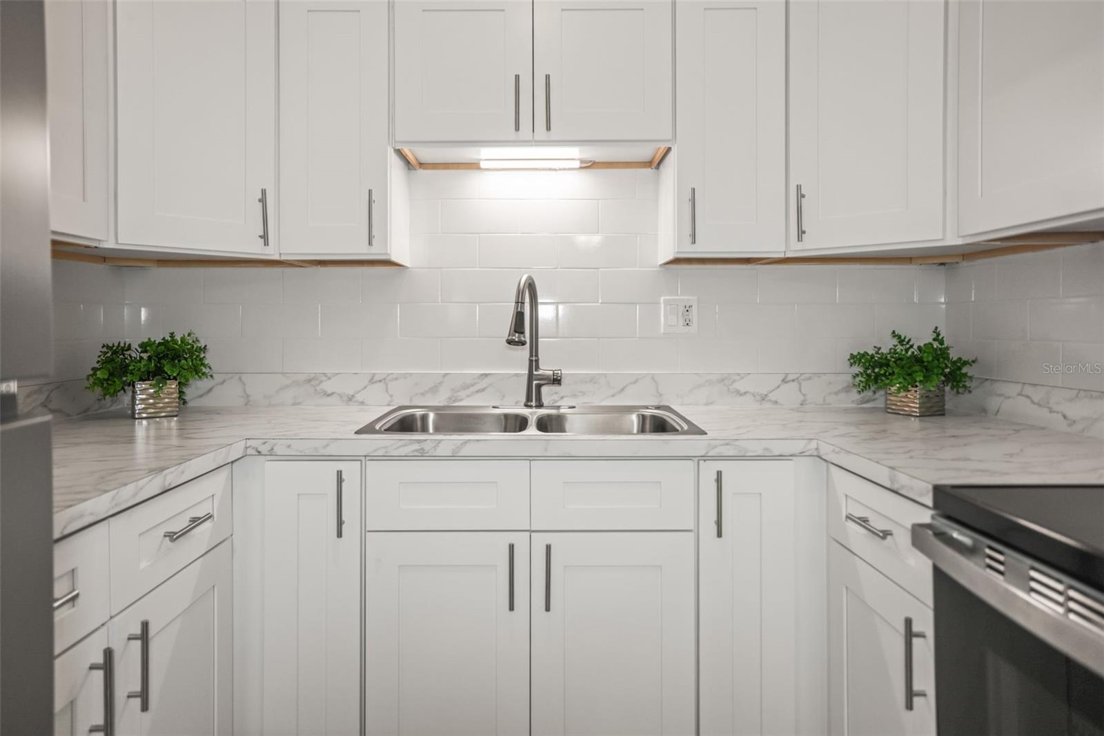 plenty of cabinets
