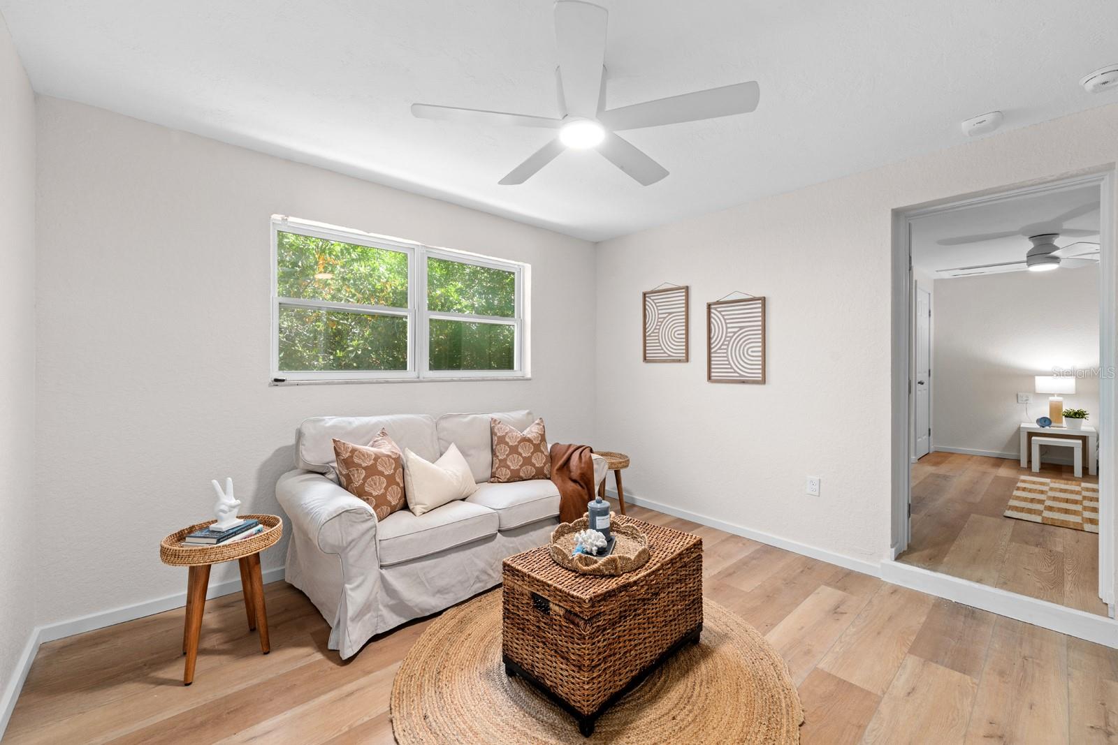 second bedroom staged