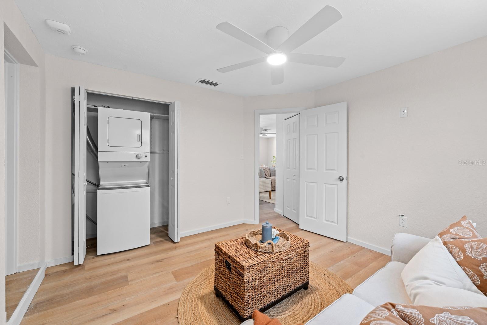 second bedroom staged