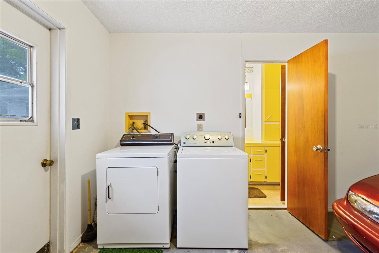 Laundry in Garage