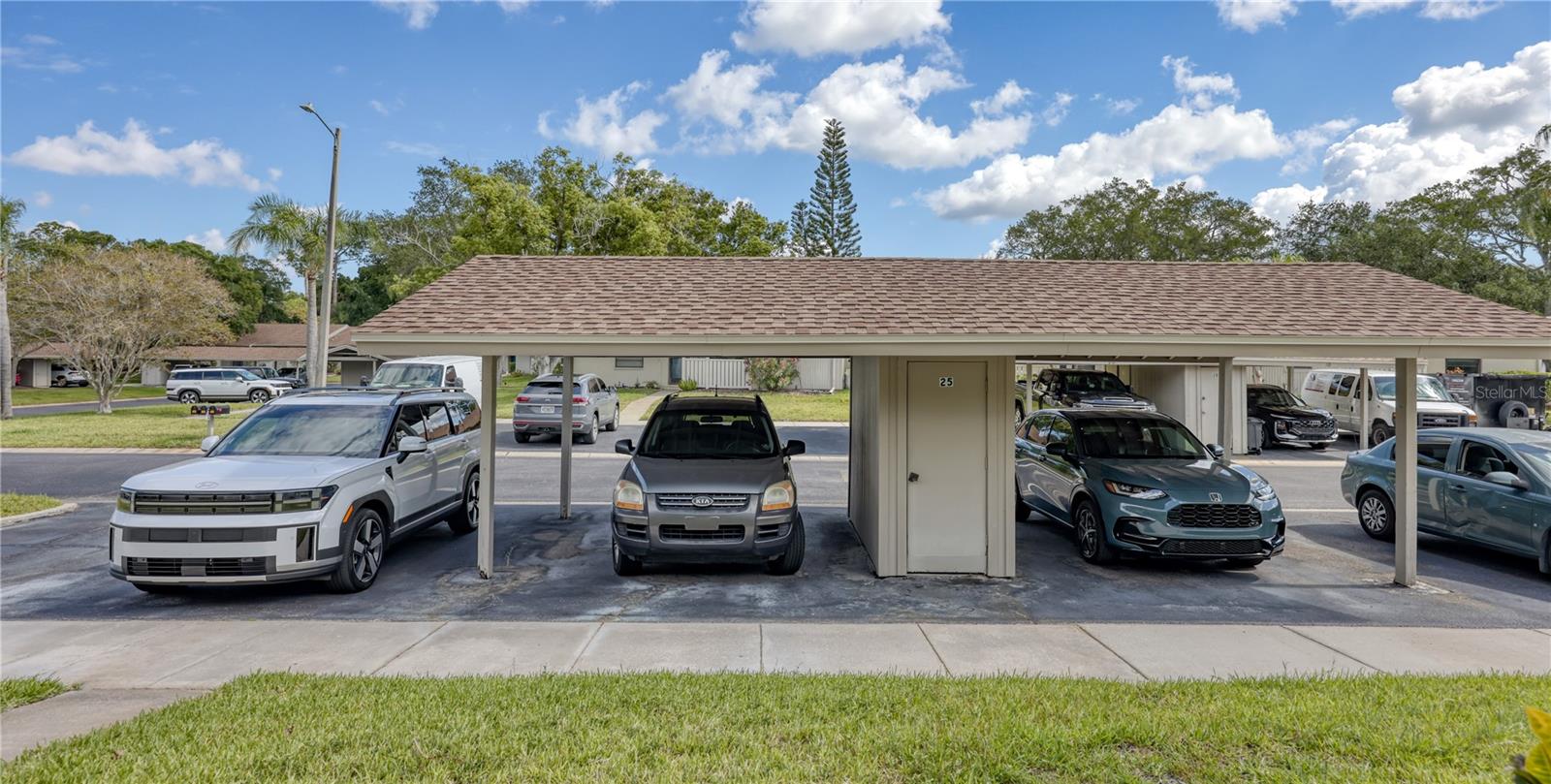 Covered Carport and Storage Room