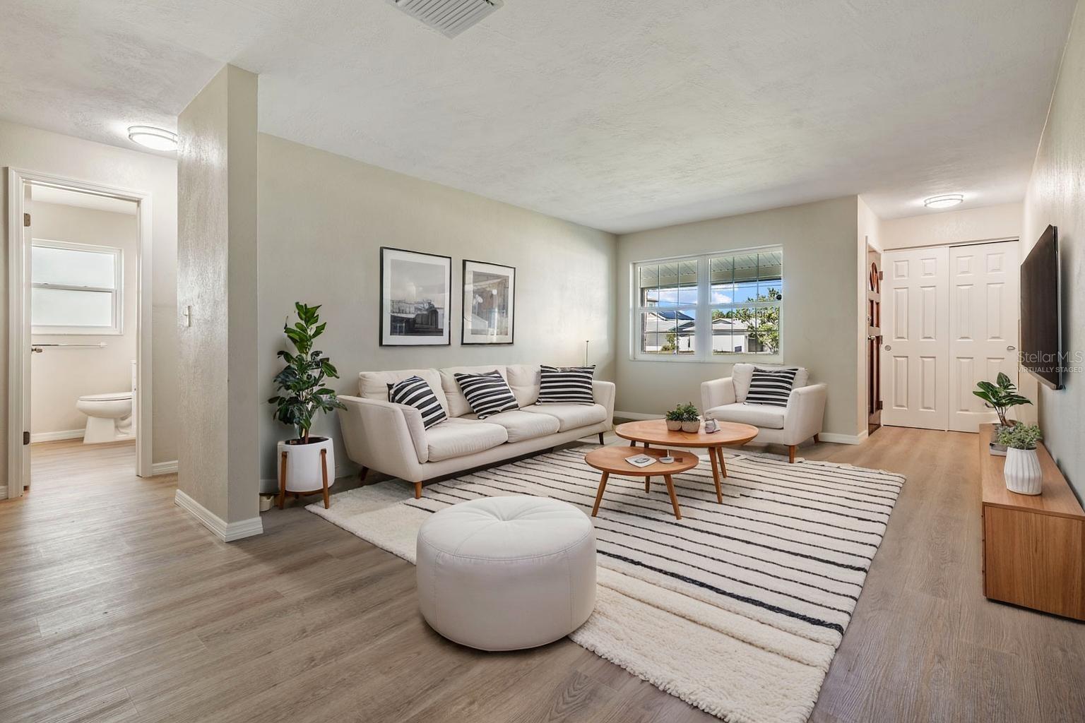 Virtually Staged Living Room
