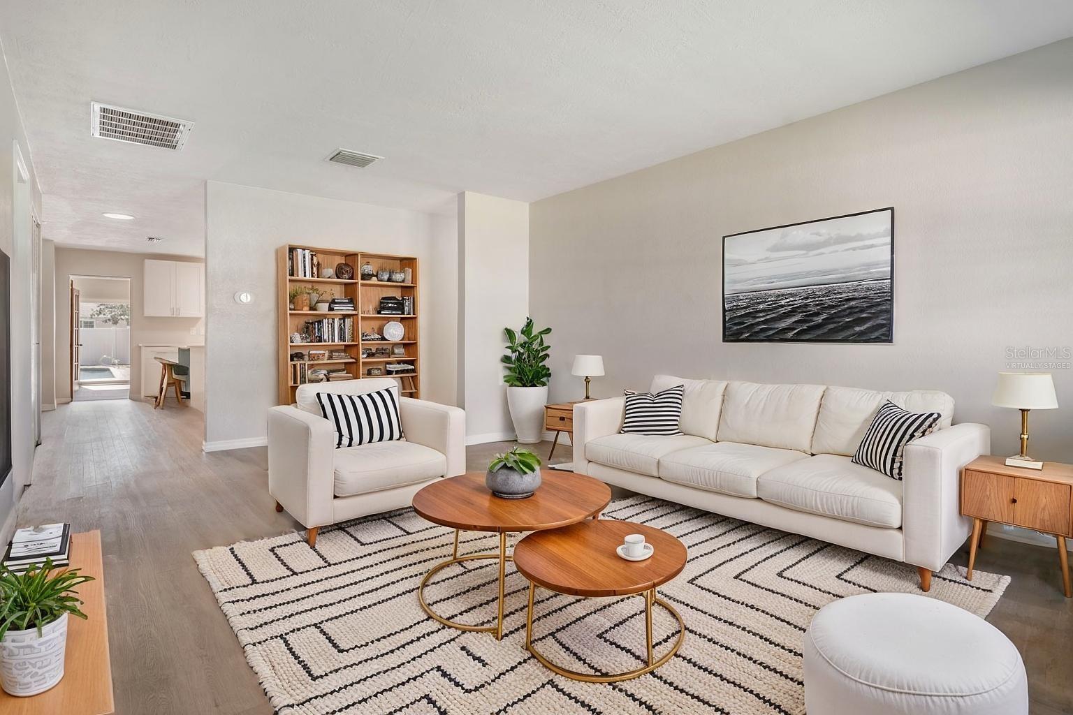 Virtually Staged Living Room