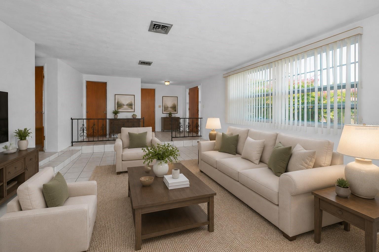Virtually Staged Living Room
