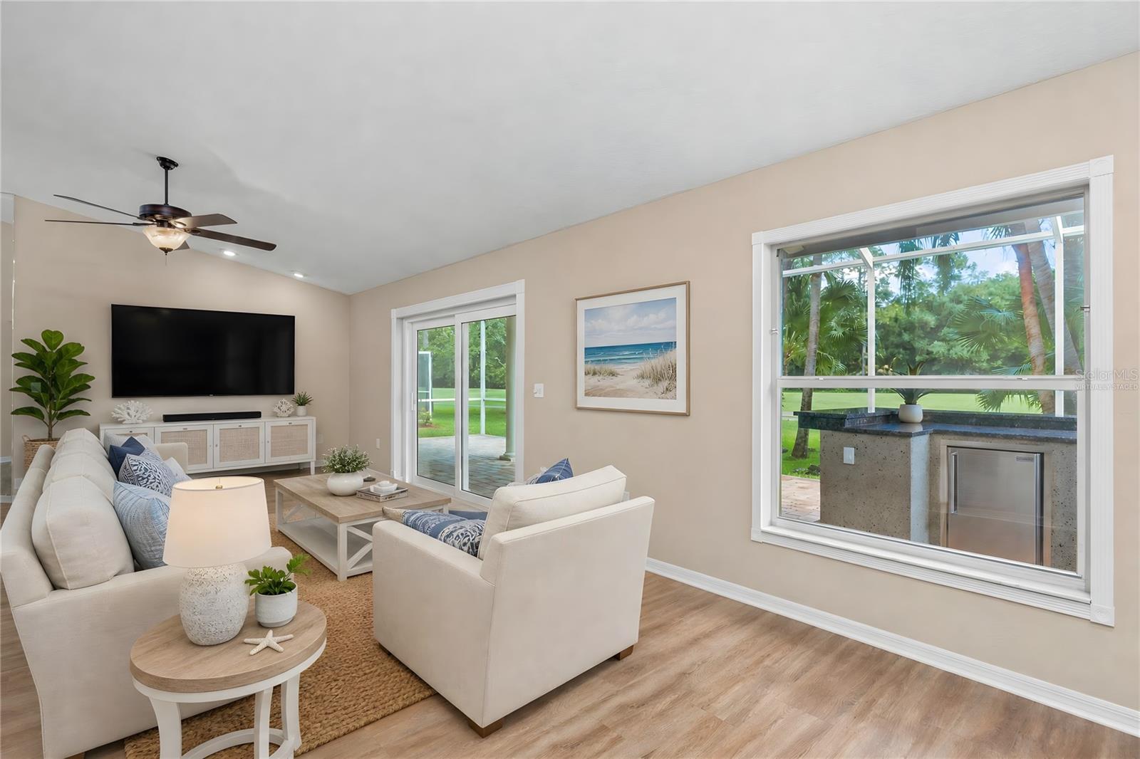 Virtually staged - Family Room different angle!