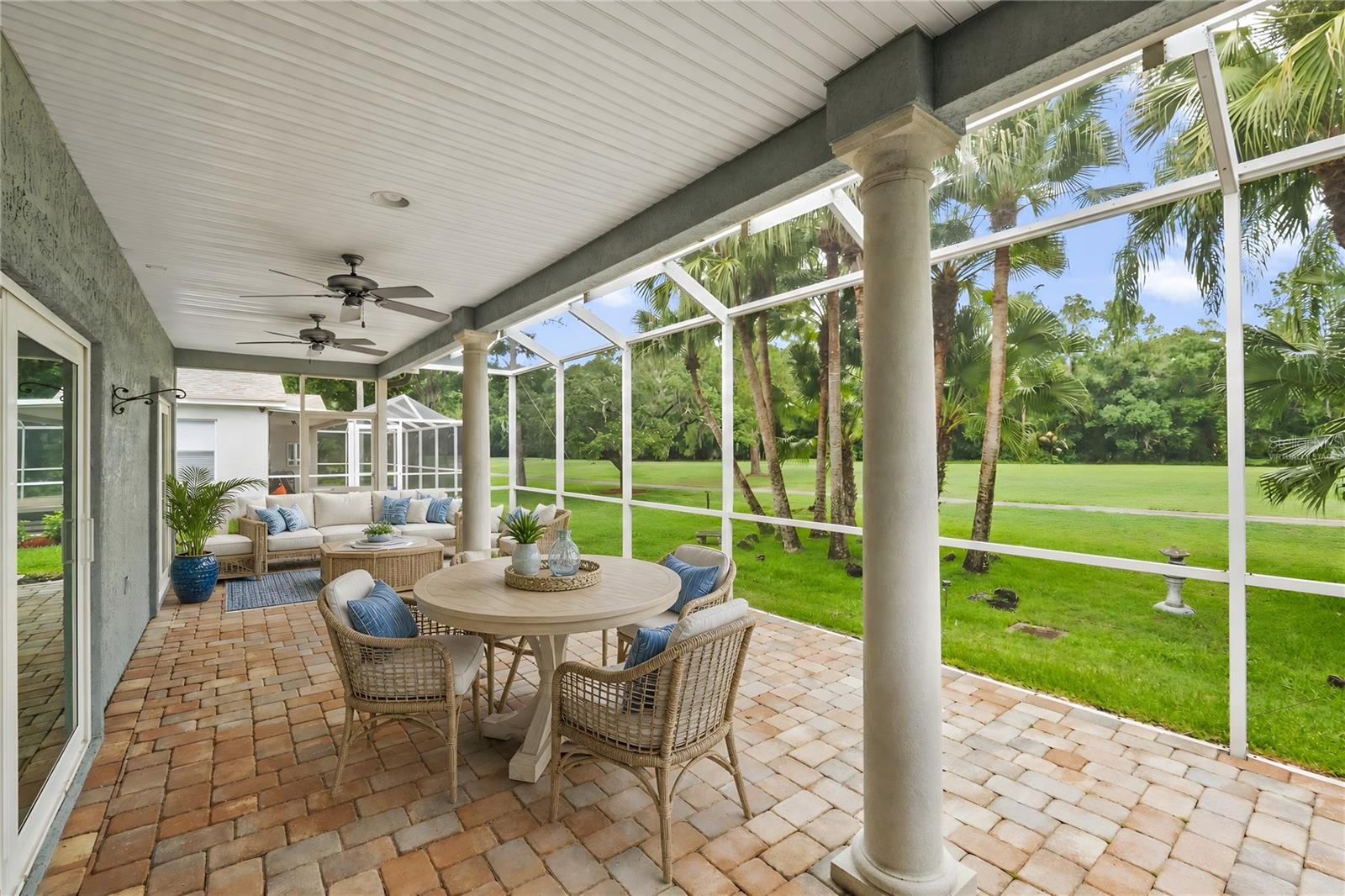 Virtually staged - Expansive lanai with an incredible view!