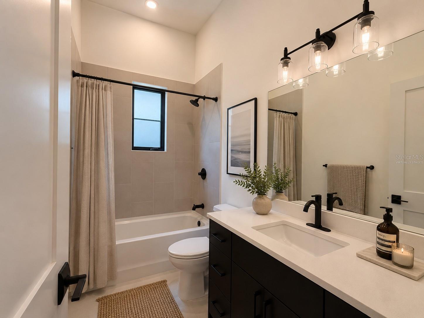Guest Bathroom, virtually staged