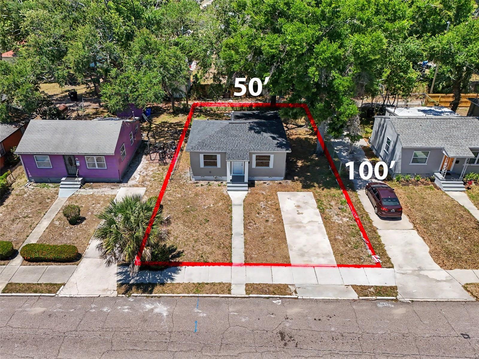 Parcel view from above
