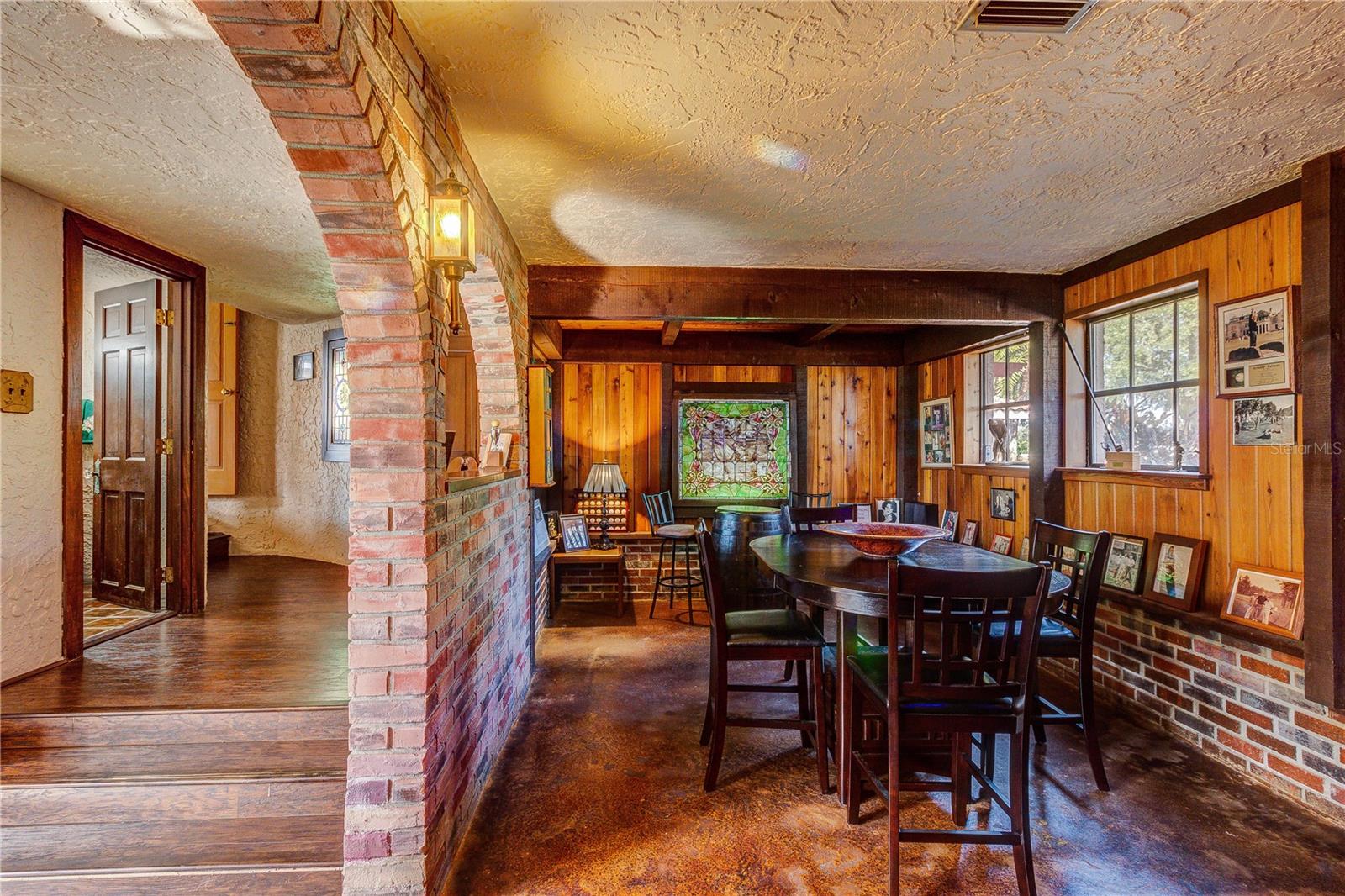 bar area
