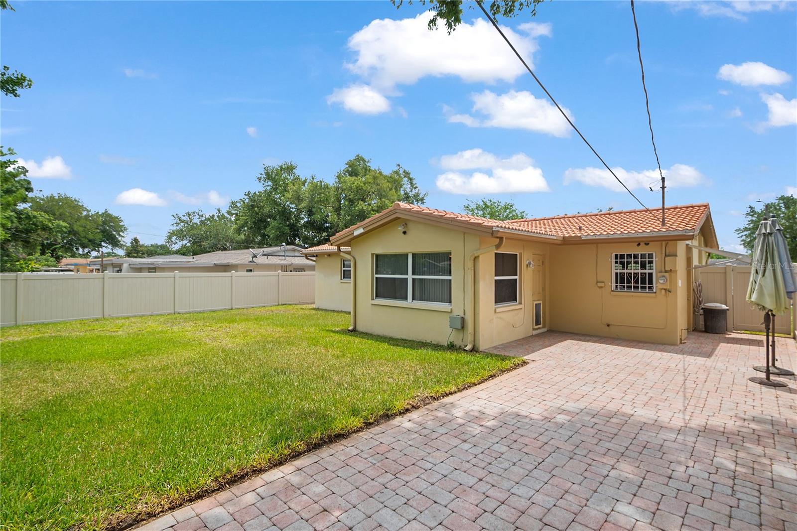 Large patio