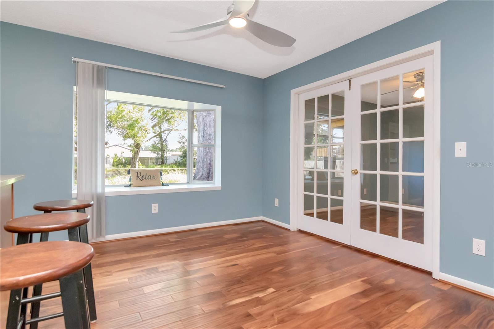 Double Glass Doors to bedroom 4