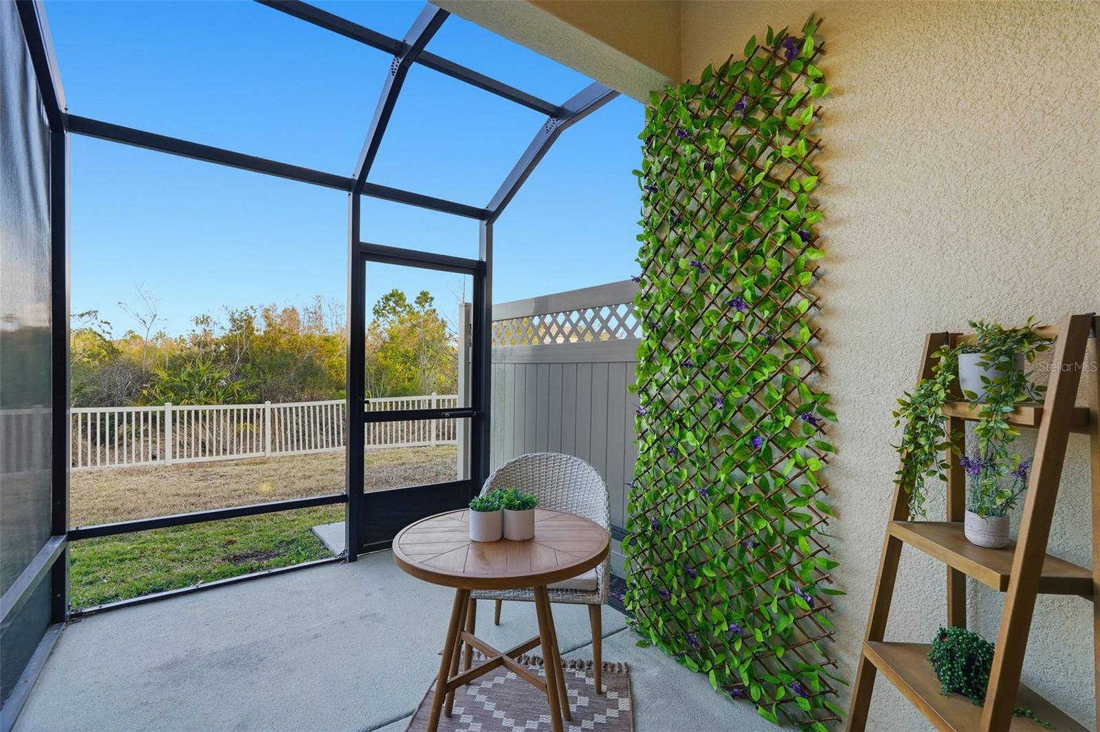 Screened-in Lanai overlooking Conservation