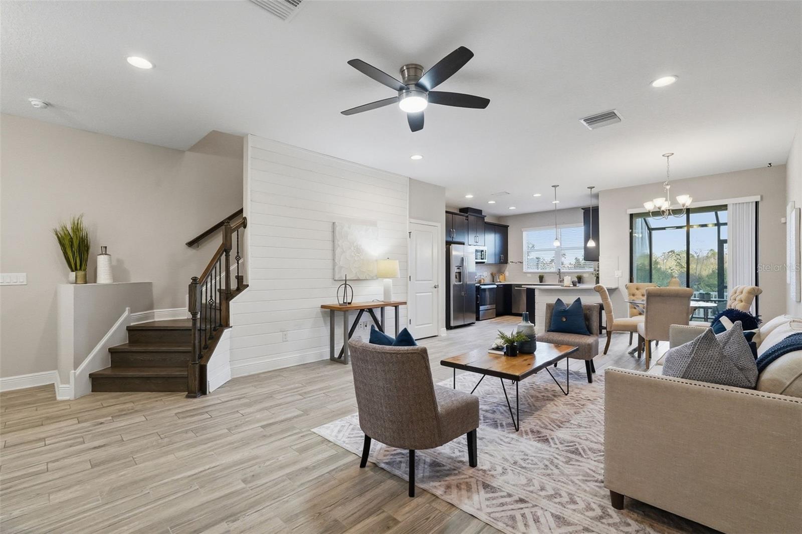 Open and large living and dining area