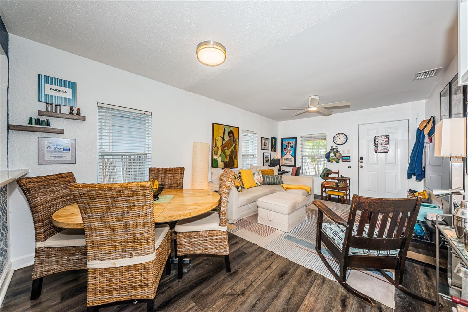 Dining and living room combo