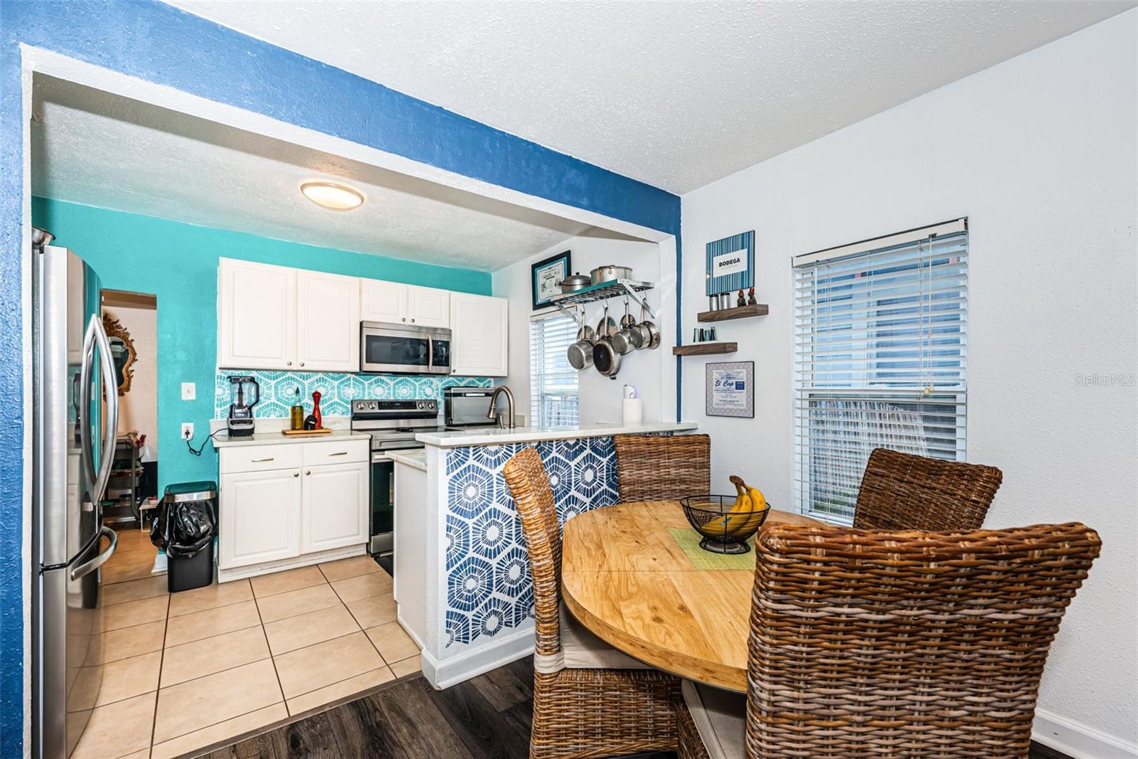 Dining room open to kitchen