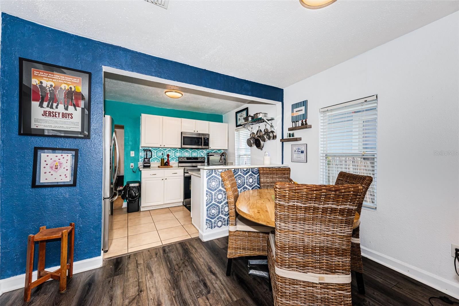 Dining room open to kitchen