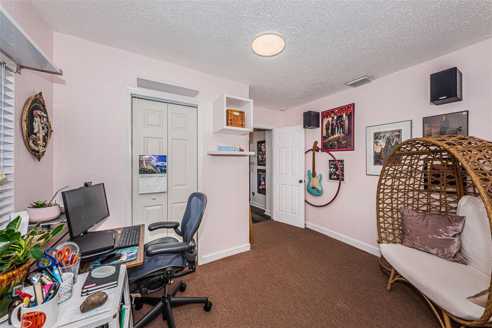 Second bedroom being used as an office