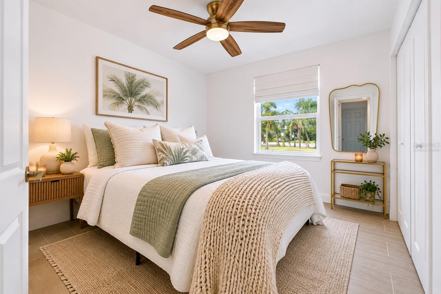 Virtually staged bedroom 2