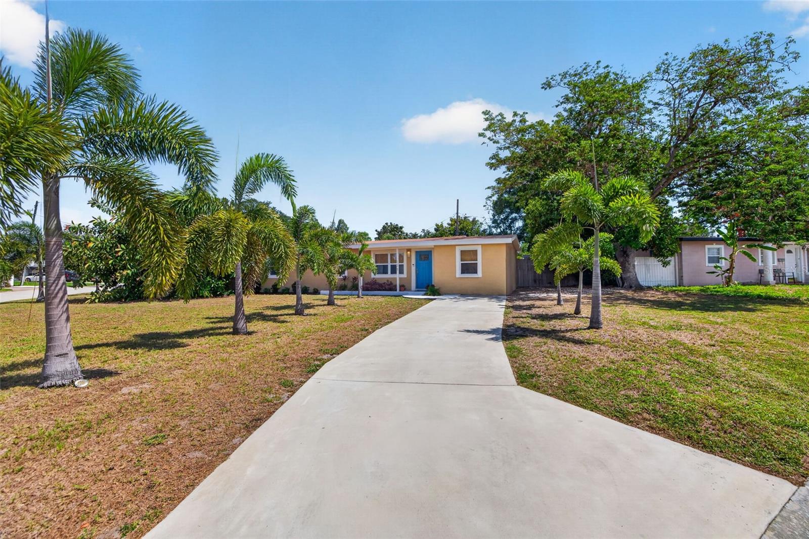 Large driveway