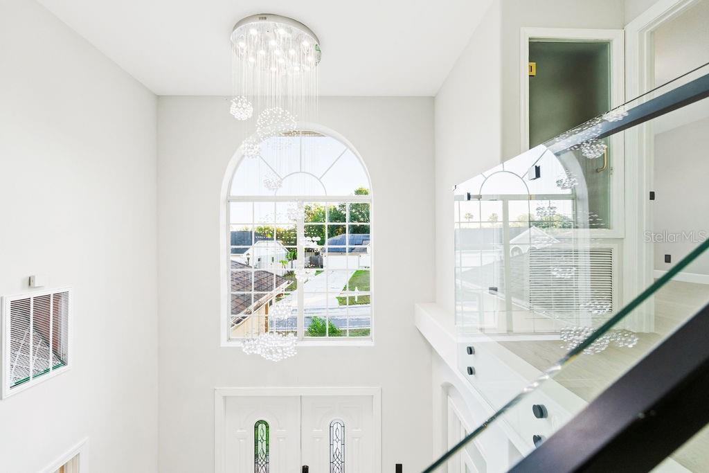 CHANDELIER VIEW FROM 2nd FLOOR