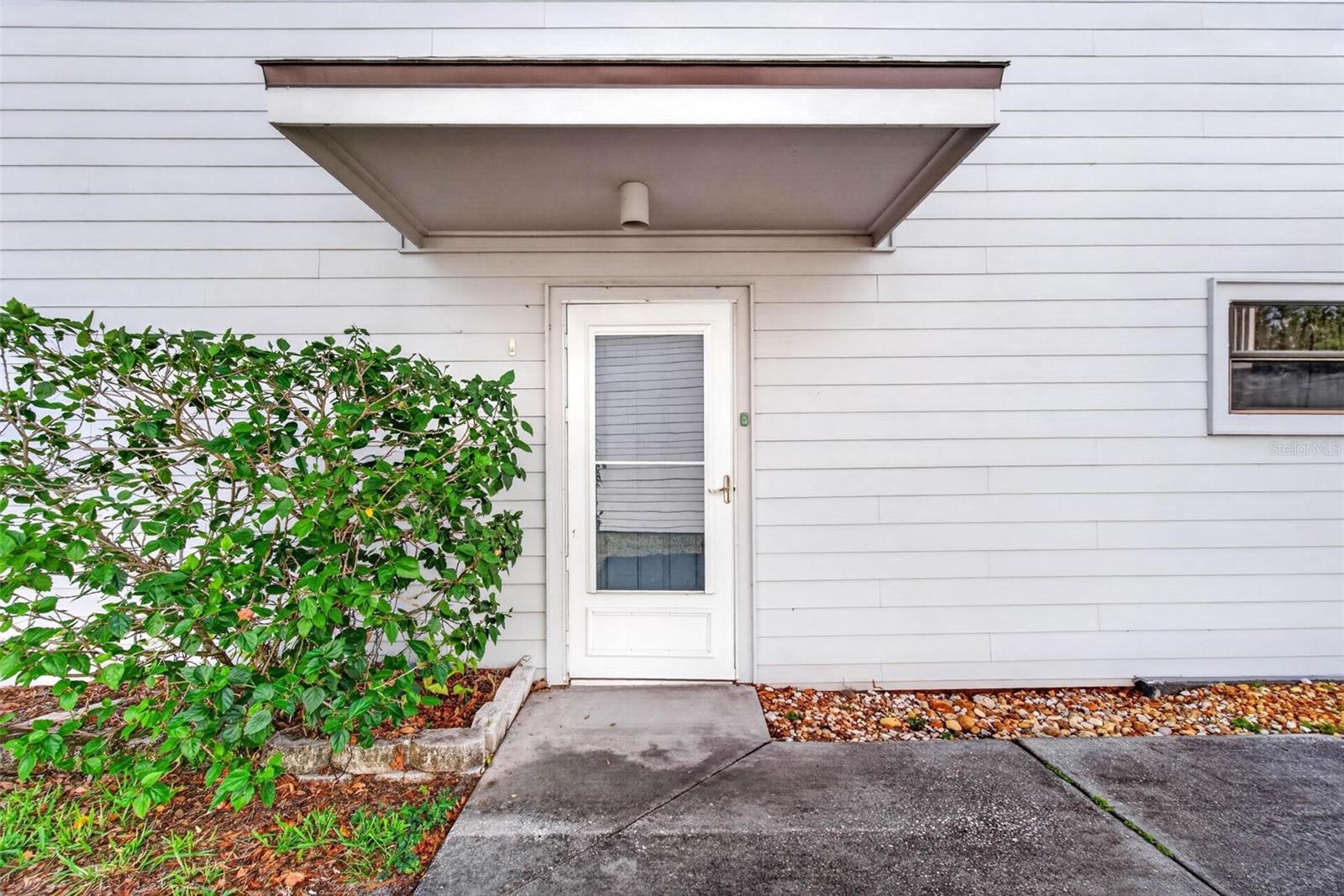 Front Door on the side