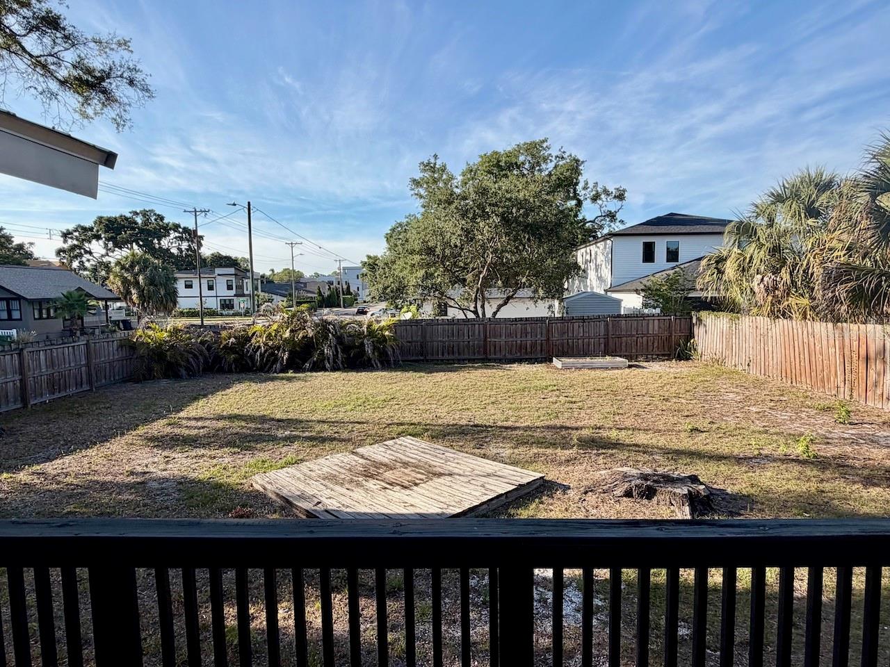 backyard looking north