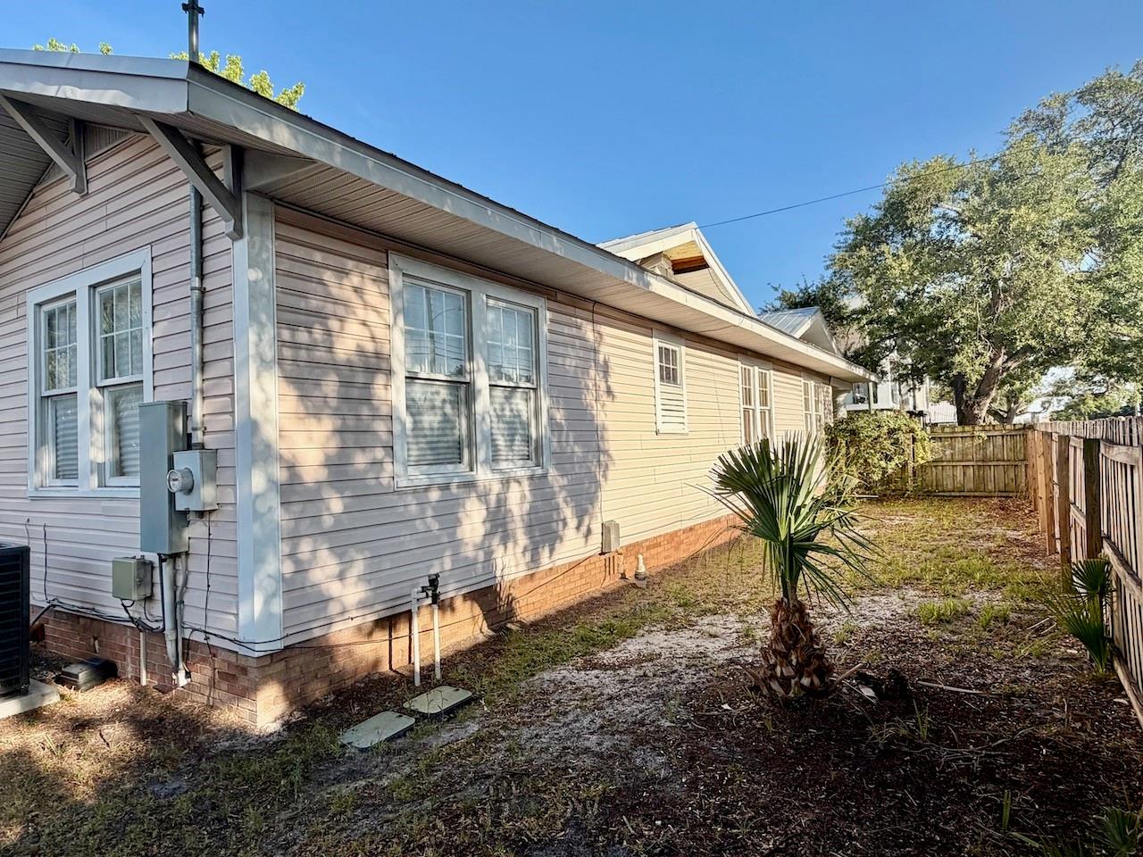 west side of house