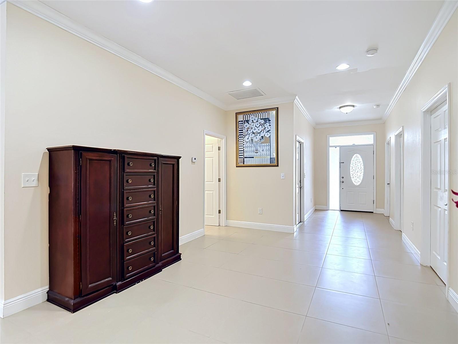 Looking at front entry w/Office on Left