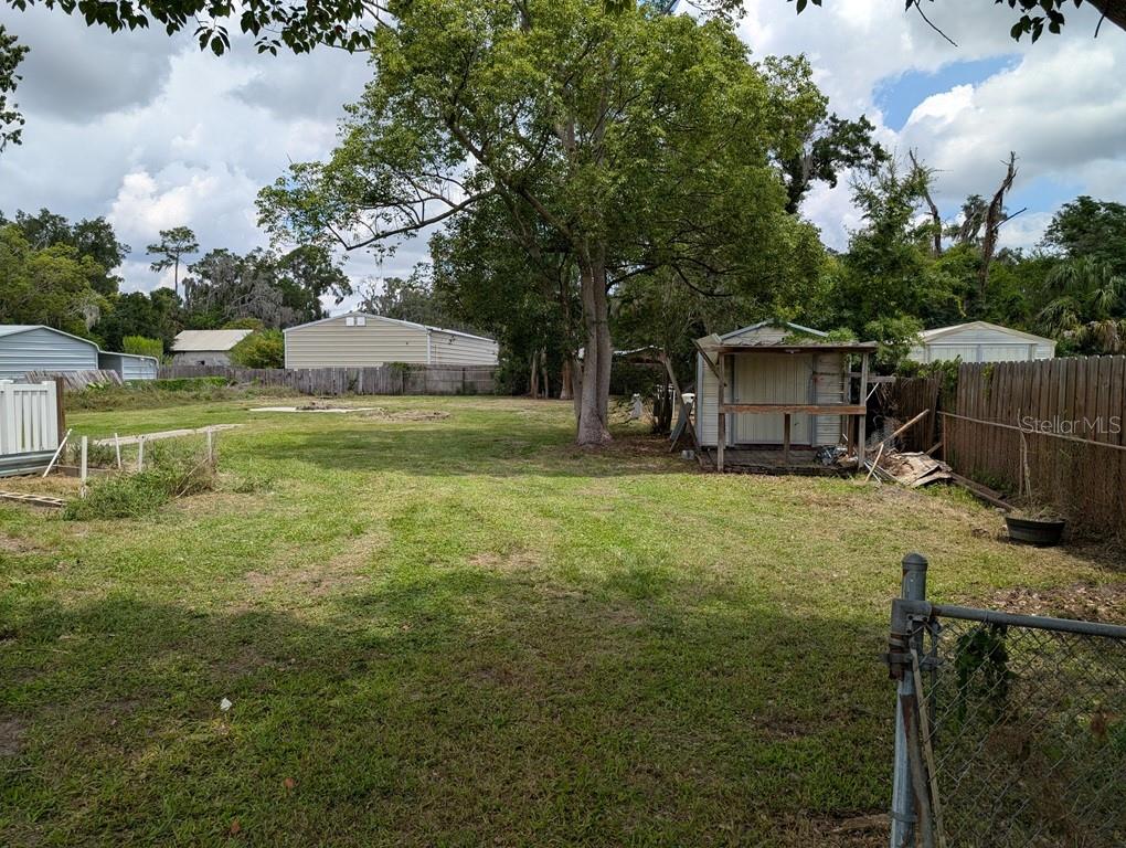 Back yard with lots of open space