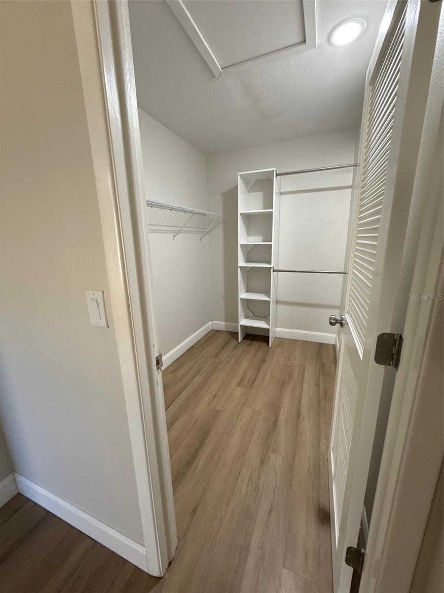 Primary walk-in closet