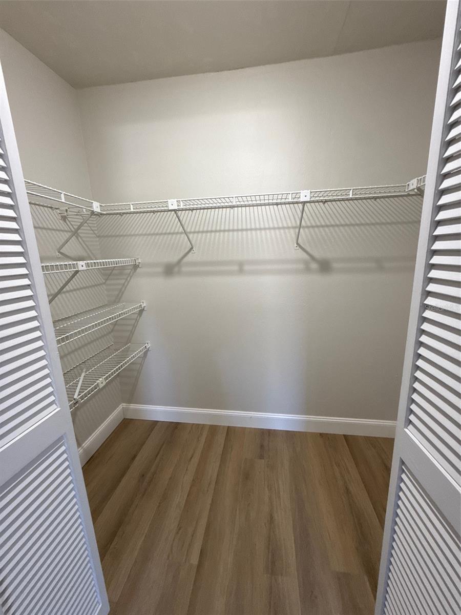 Second bedroom walk-in closet