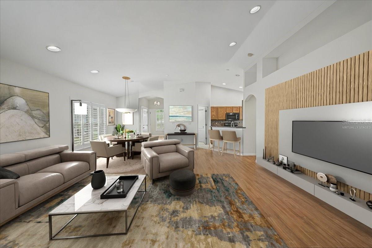 Virtually Staged Great Room