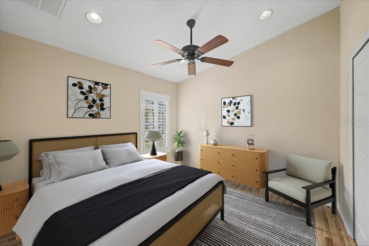 Virtually Staged Guest Bedroom