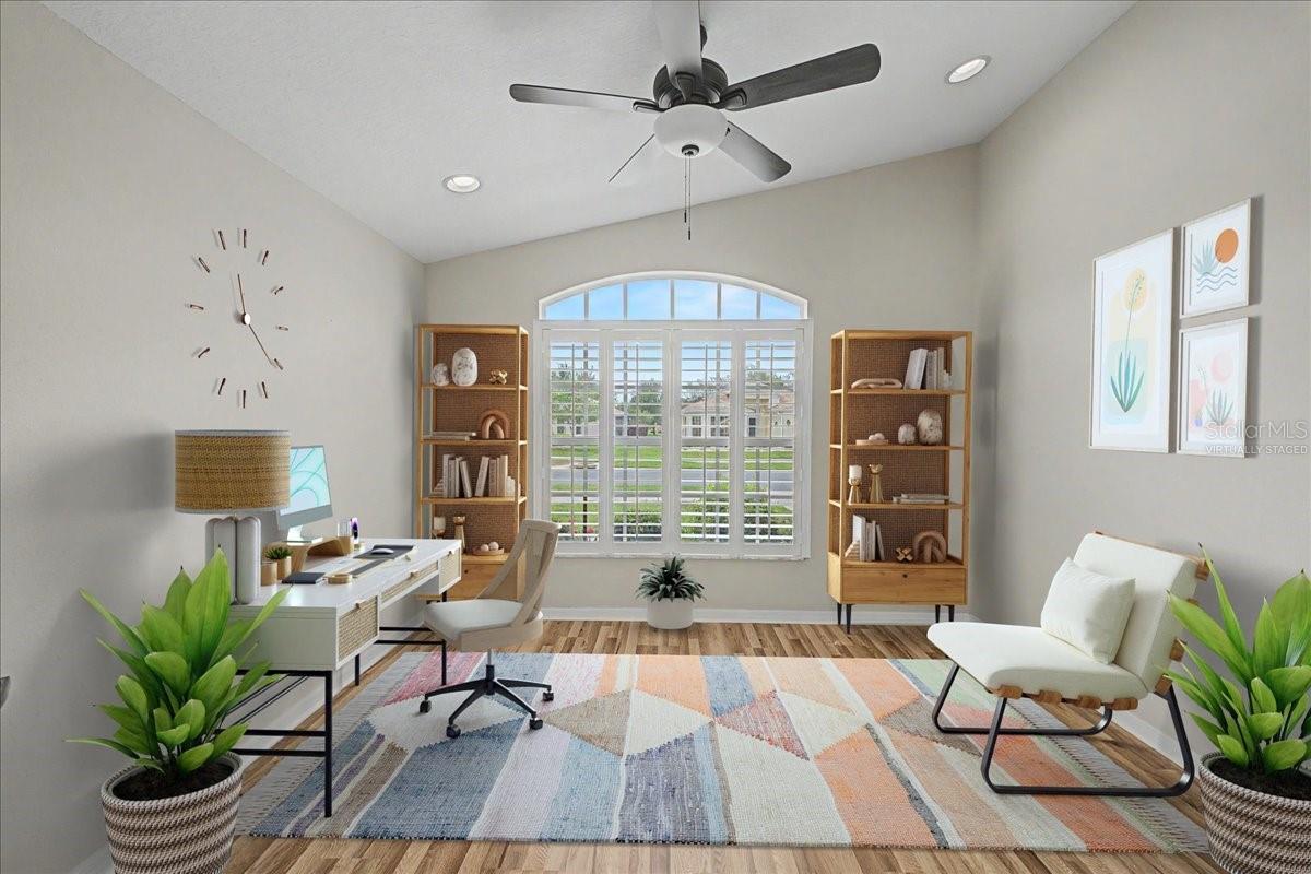 Virtually Staged Office / Den / 3rd Bedroom