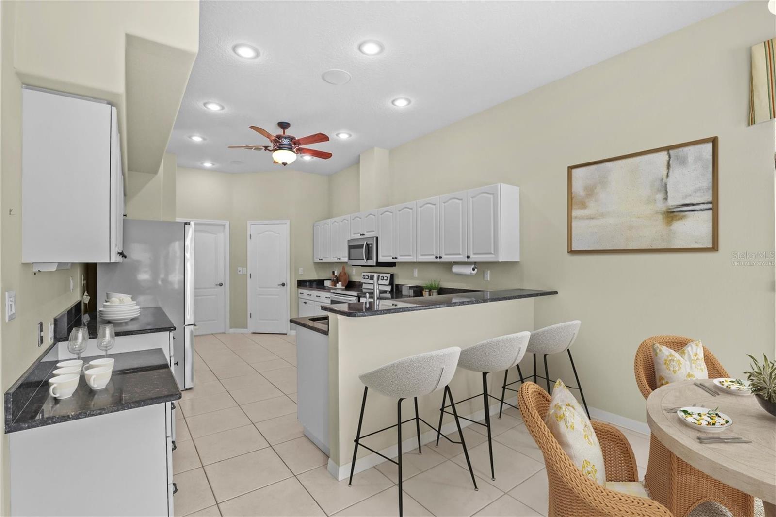 Virtually Staged Eat in Kitchen