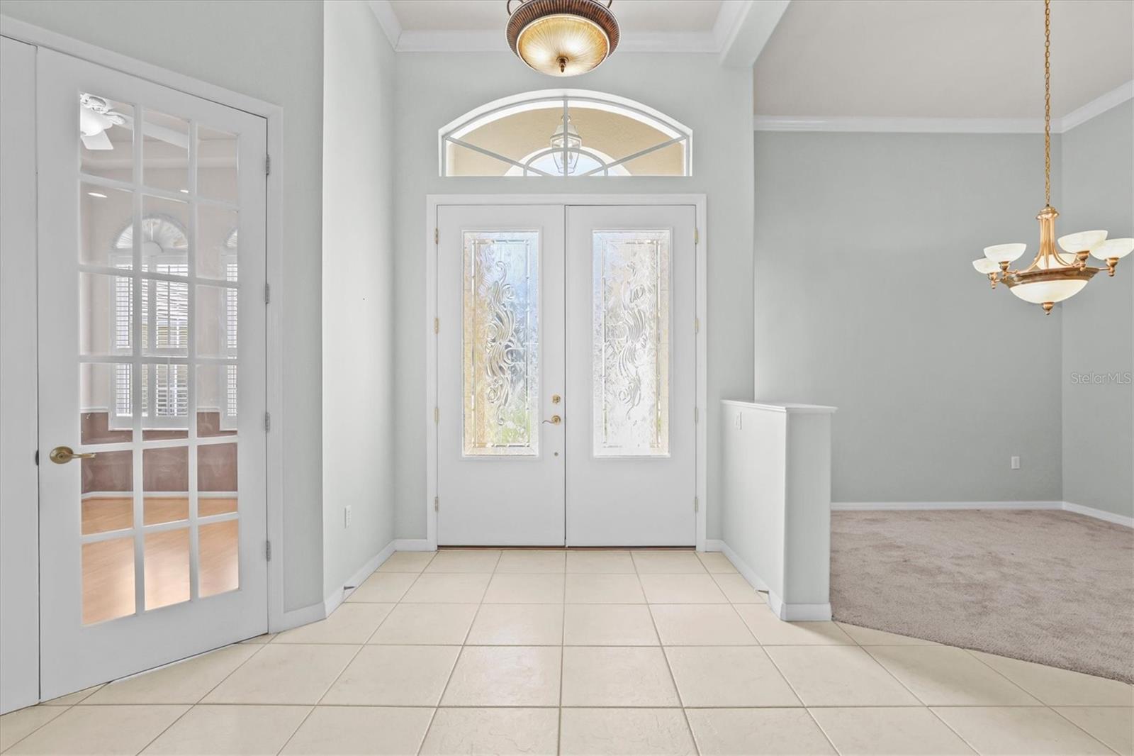 Double Doors to Foyer