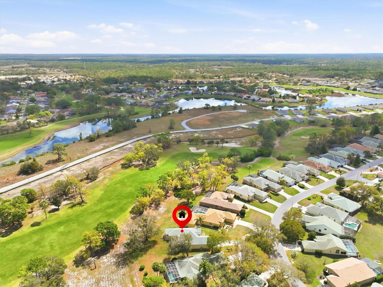 Aerial with Golf Course