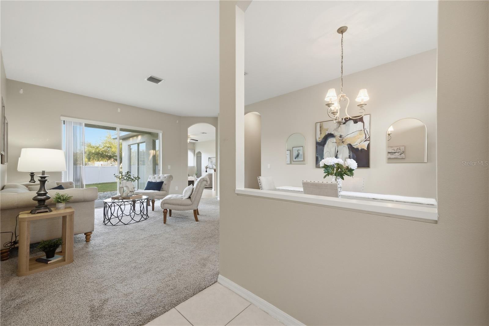 Living Room View from Entry