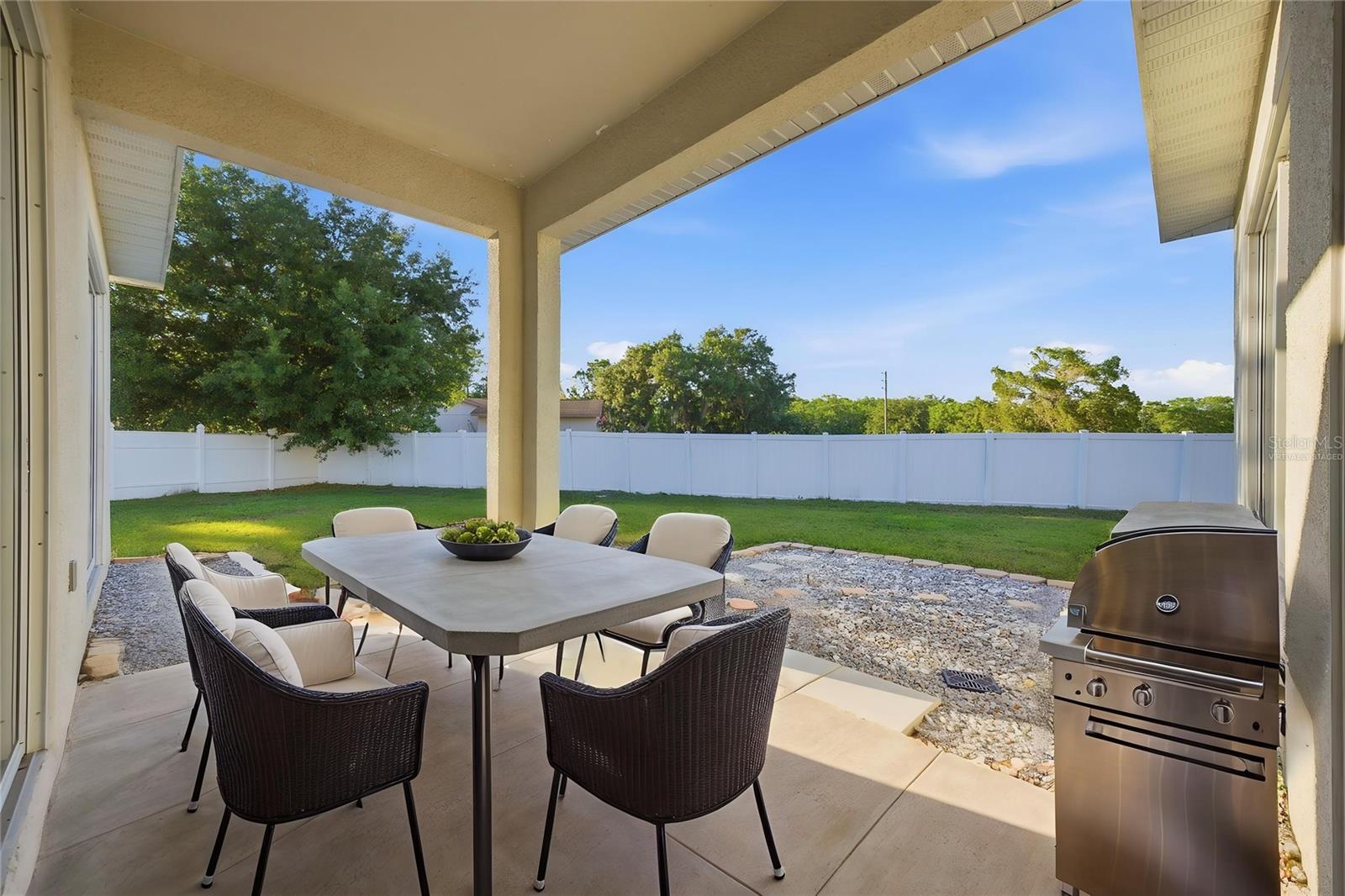Virtually Staged Patio Area