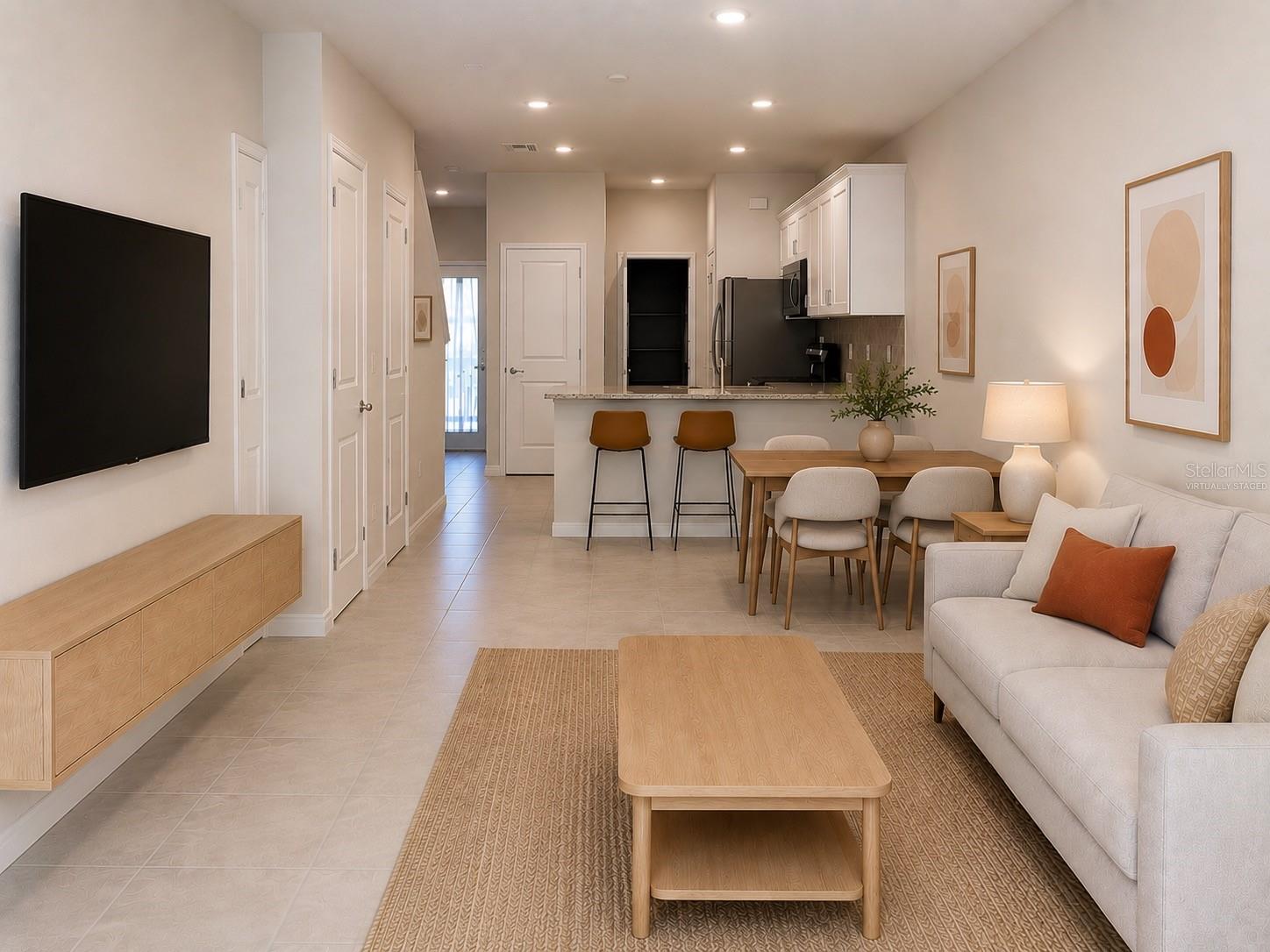 VIRTUALLY STAGED LIVING ROOM