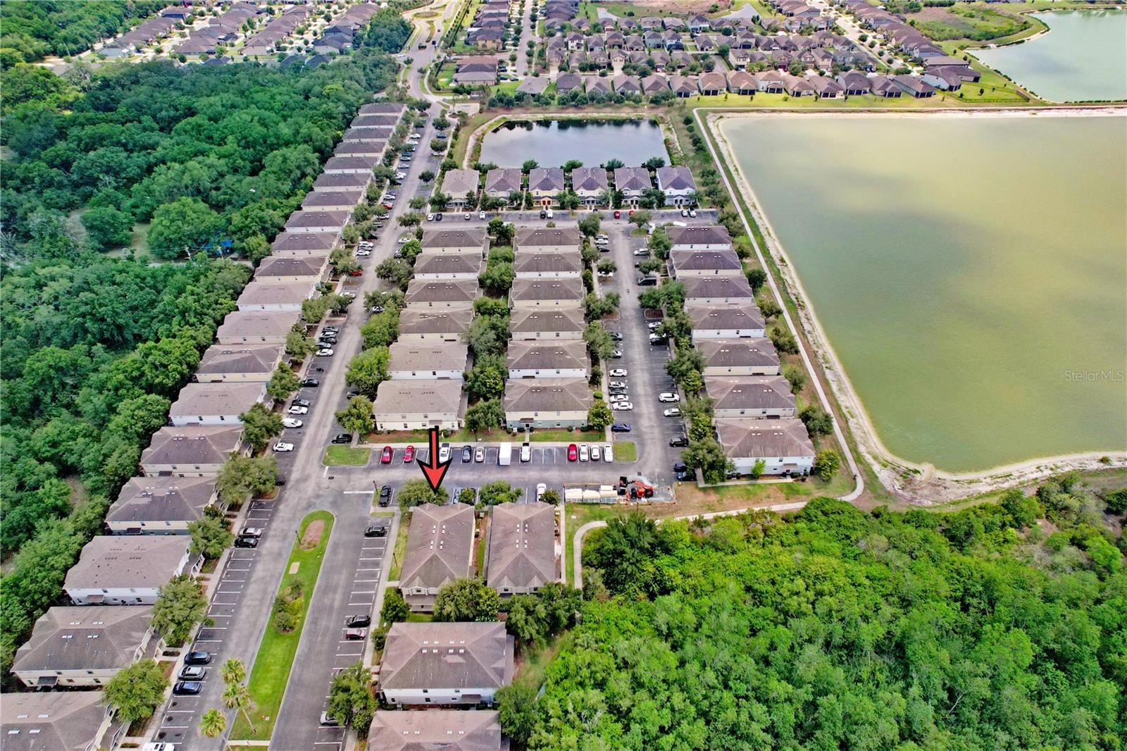 Aerial view of the community