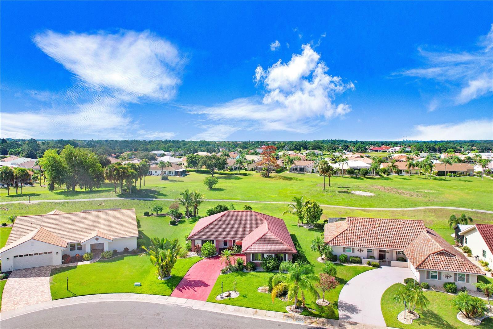 Front of House showing golf course