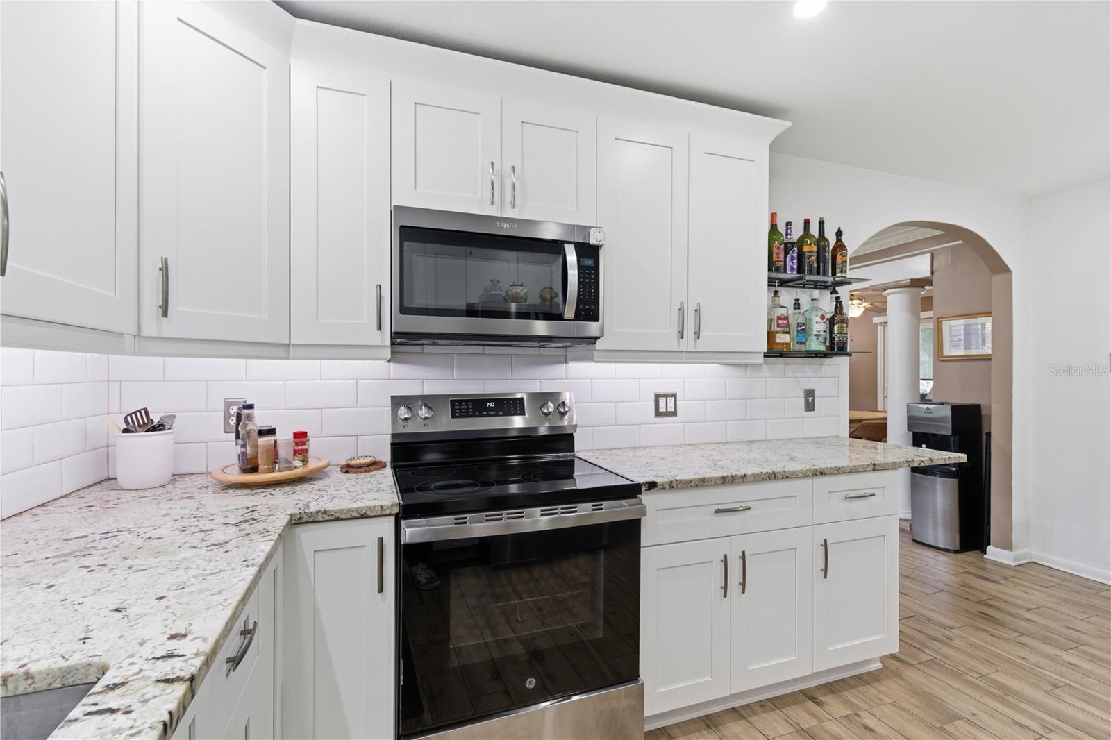 Ample countertop space